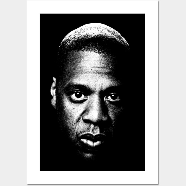 Retro Portrait Jay-Z Wall Art by GekNdangSugih